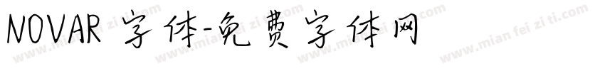 NOVAR 字体字体转换